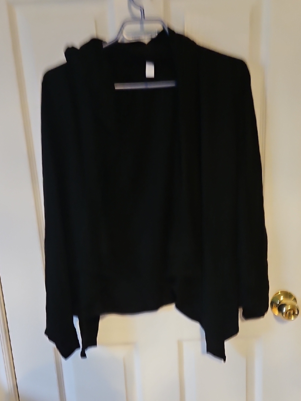 Old Navy Black Hooded Open-Front Cardigan Sweater